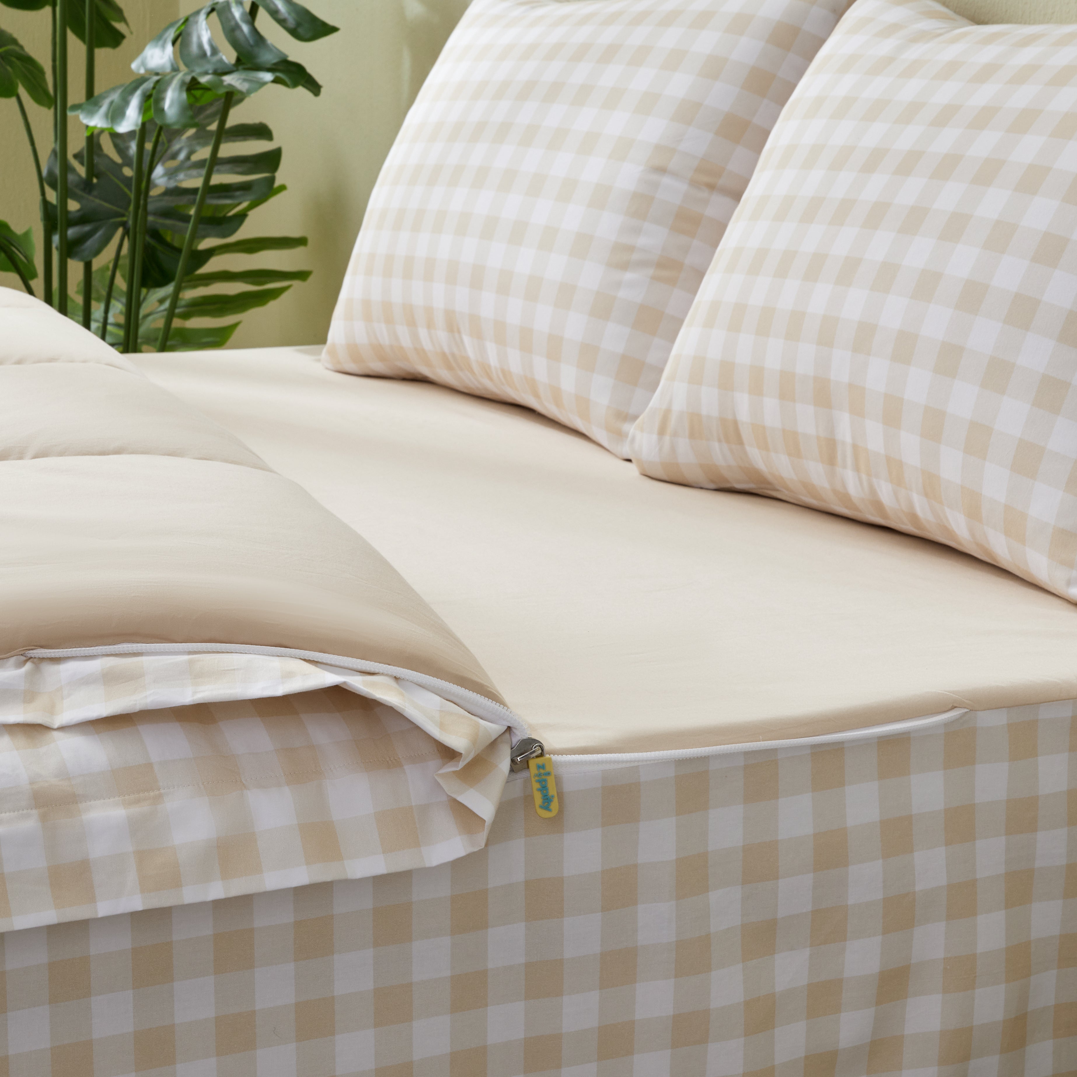 Beige Gingham