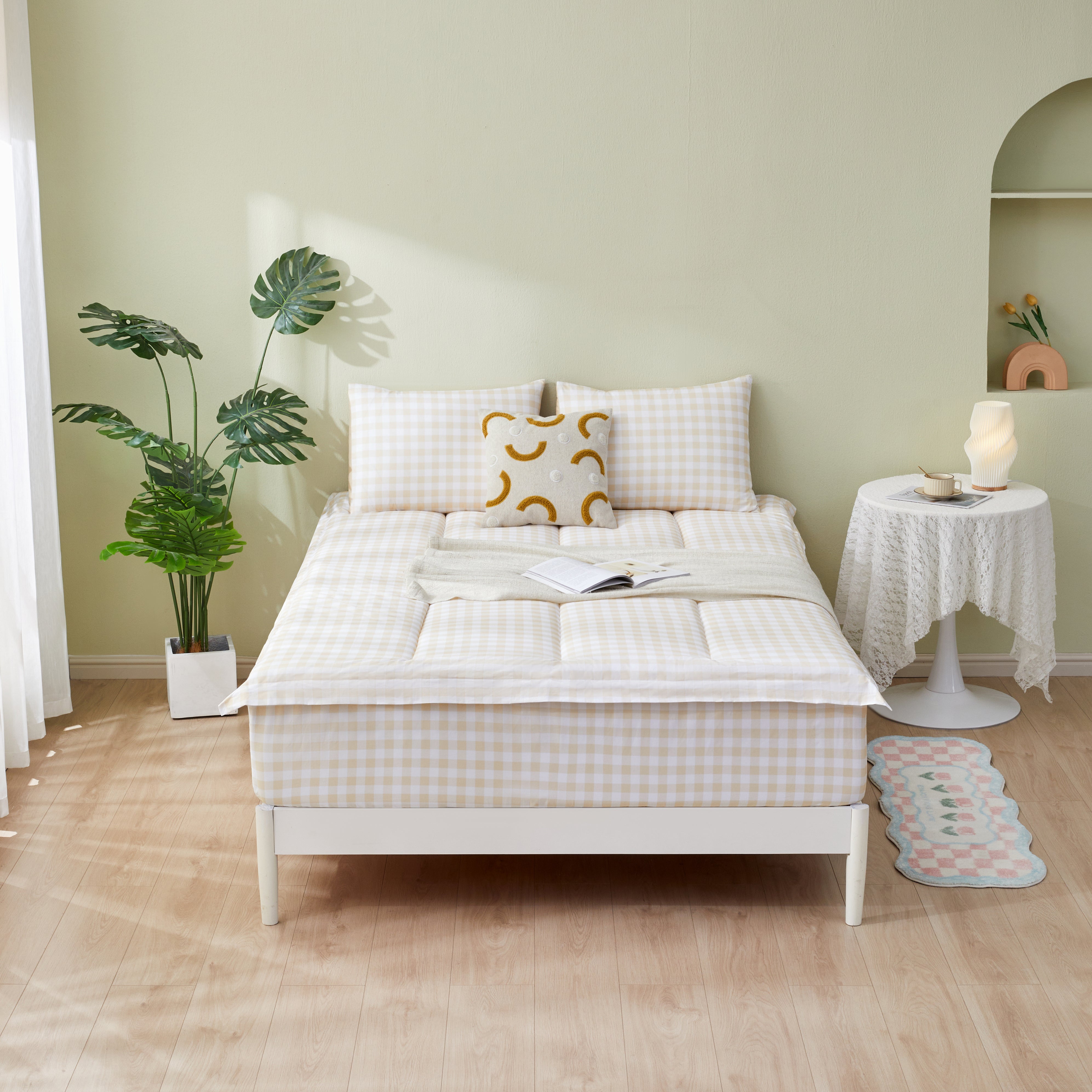 Beige Gingham