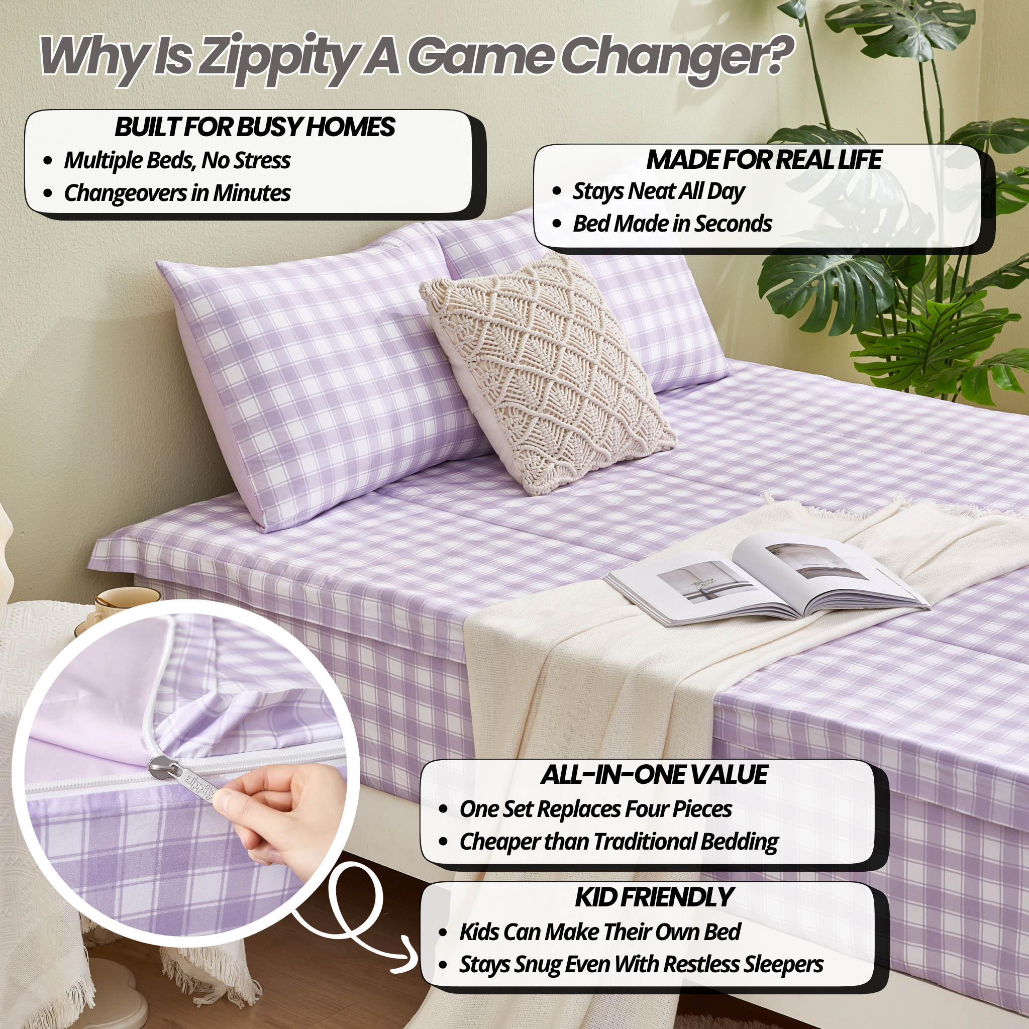 Lilac Gingham