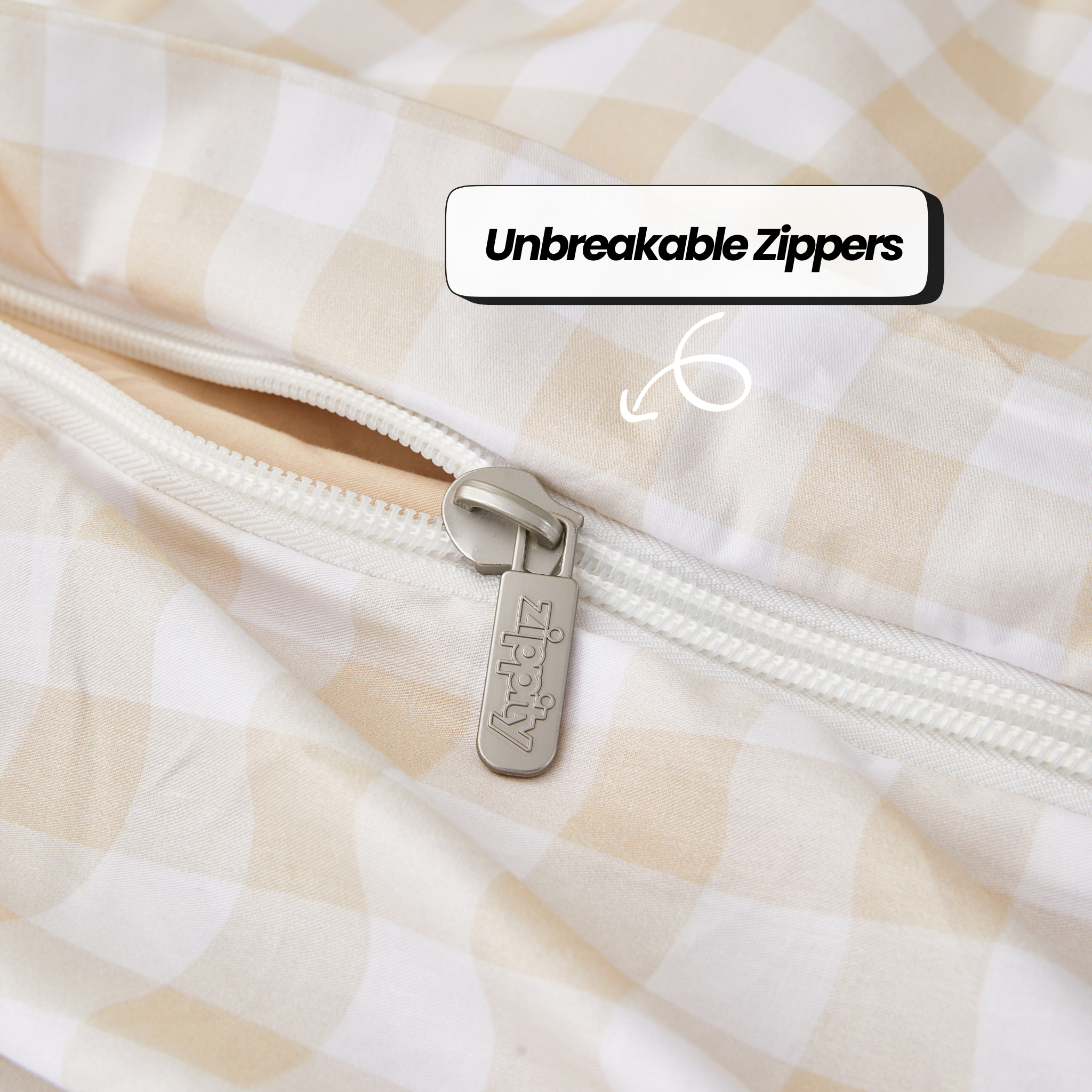 Beige Gingham & Accident Pad