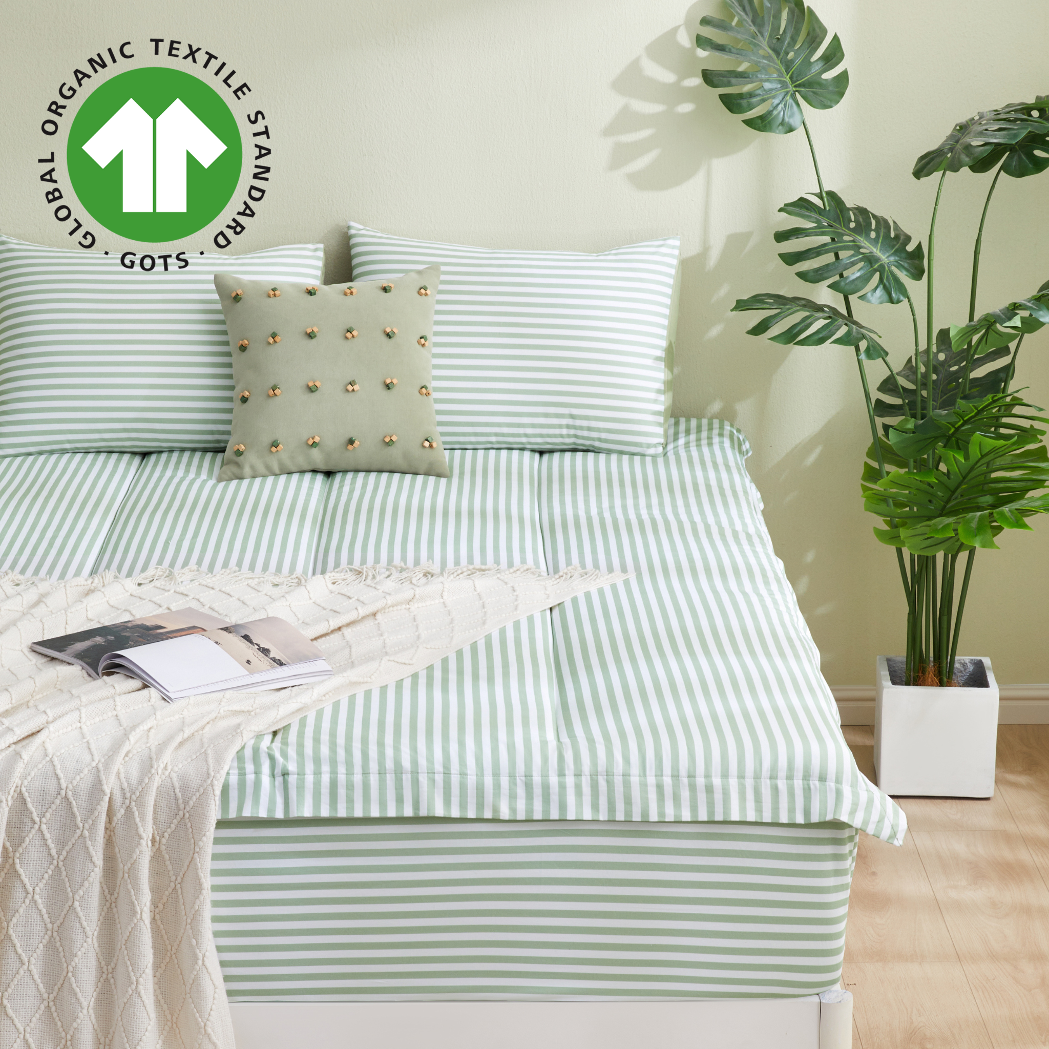 Sage Striped & Accident Pad