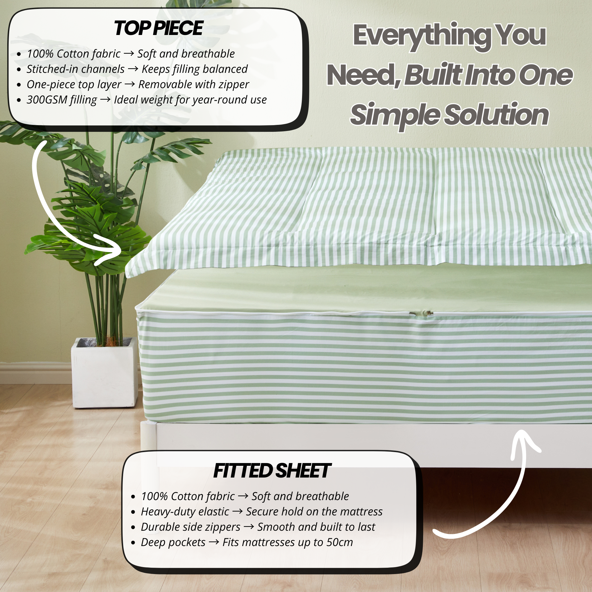 Sage Striped